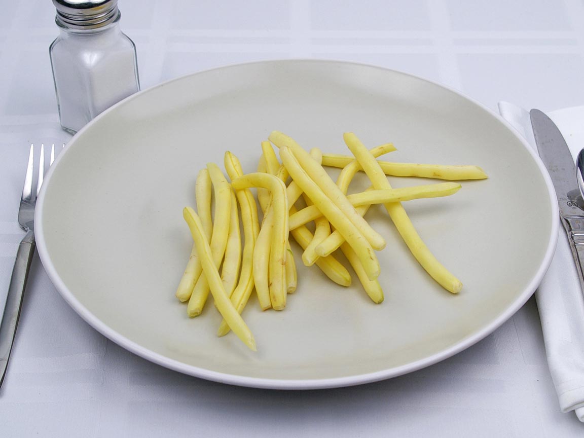 Calories in 127 grams of Yellow Wax Beans