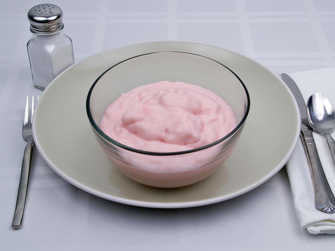 Calories in 2 cup(s) of Yogurt - Fruit Flavored - Low Fat - Avg