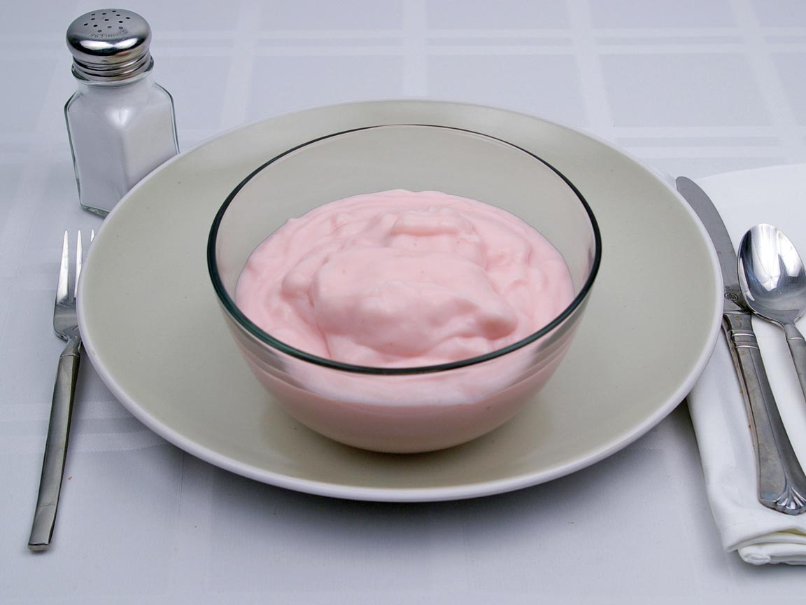 Calories in 2.25 cup(s) of Yogurt - Fruit Flavored - Low Fat - Avg
